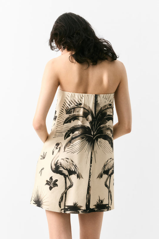 Draped Bandeau Dress