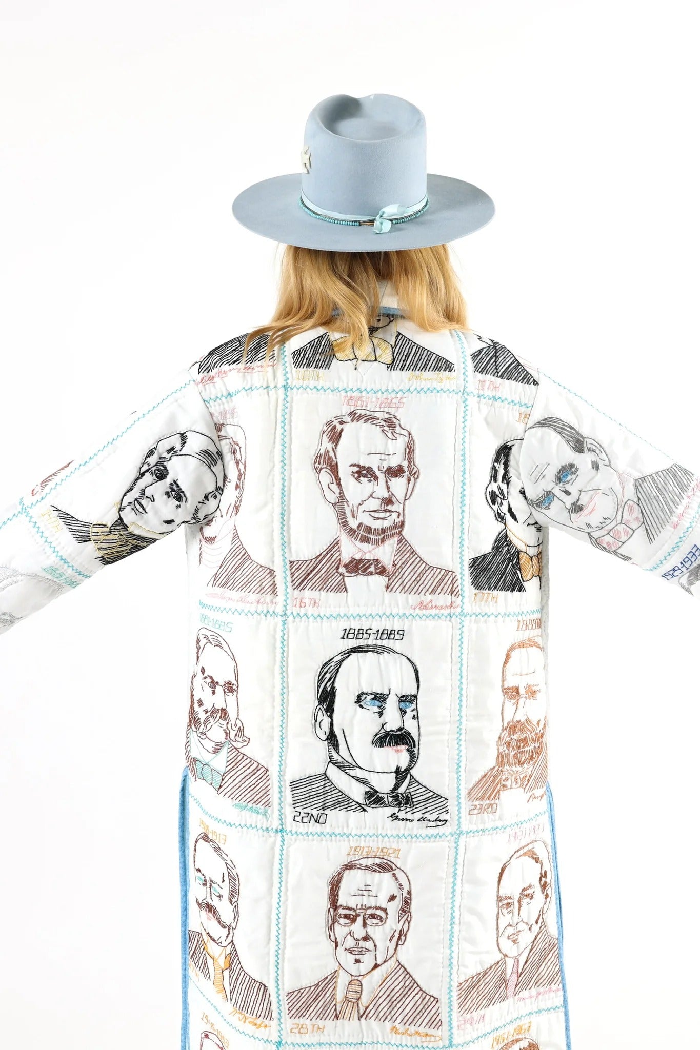 Vintage American Long Quilt Coat