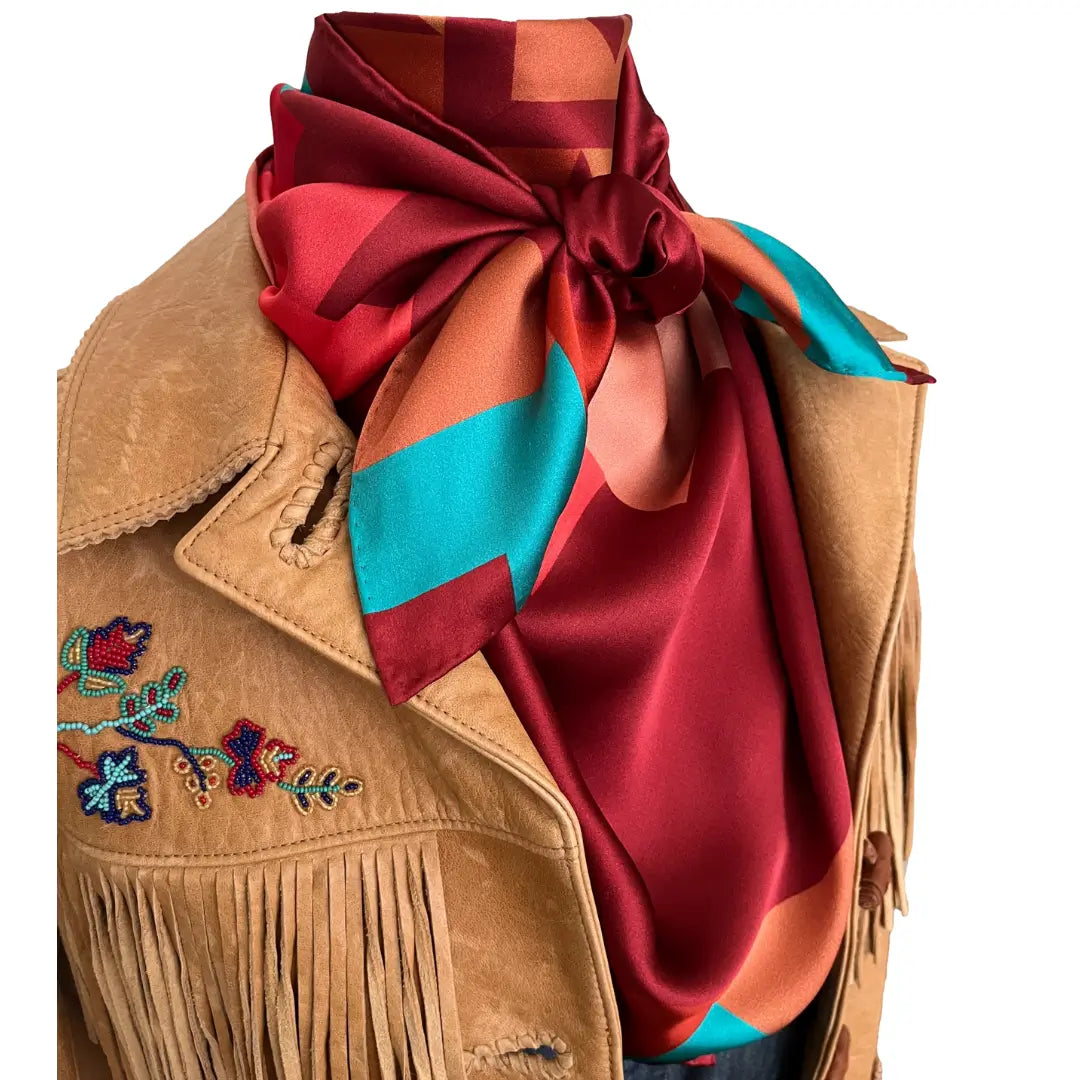Aztec Wild Rags (Sunset in the Saddle) Silk Scarf