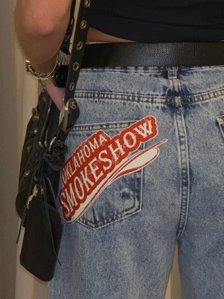 Patterned Country Jeans