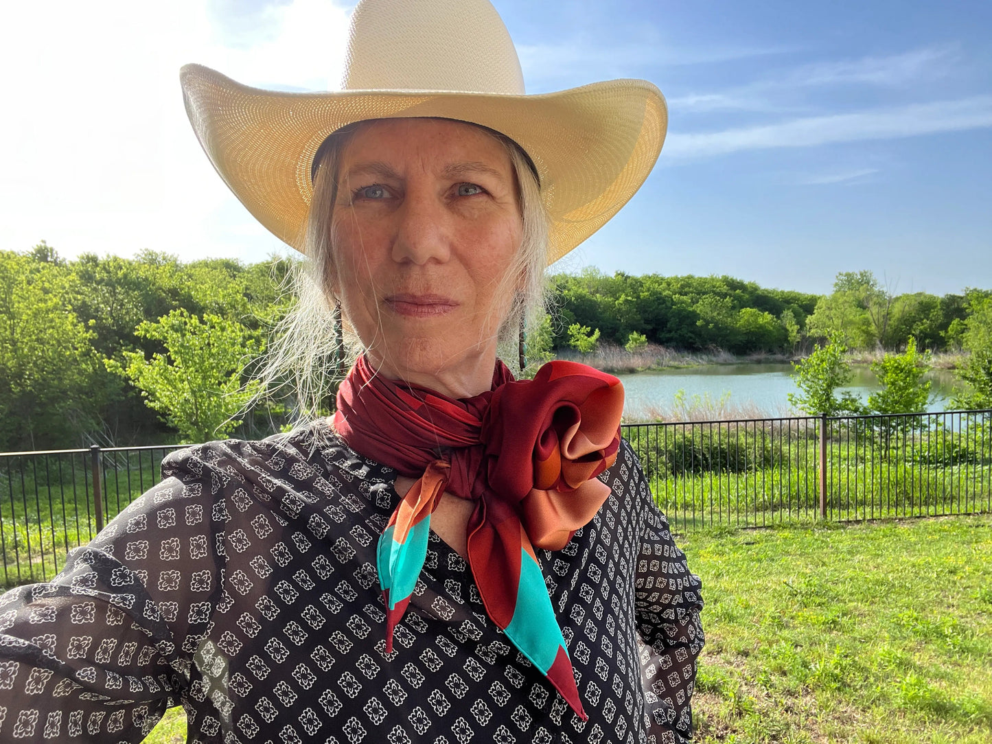 Aztec Wild Rags (Sunset in the Saddle) Silk Scarf