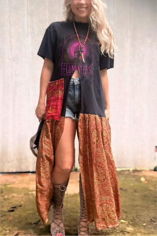 The Lumineers Double Split Maxi Tee