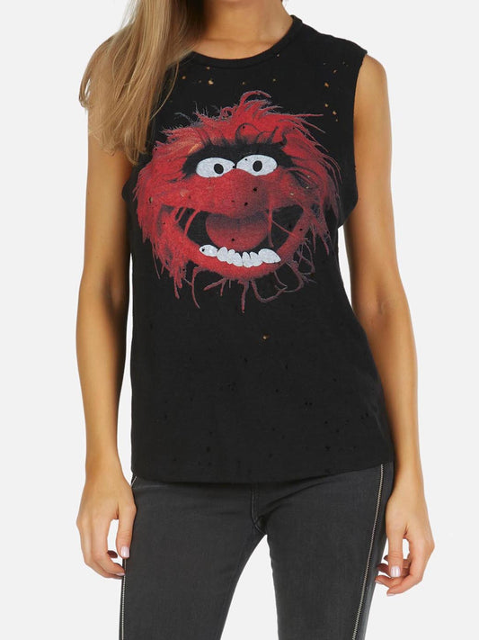 Casual round neck top