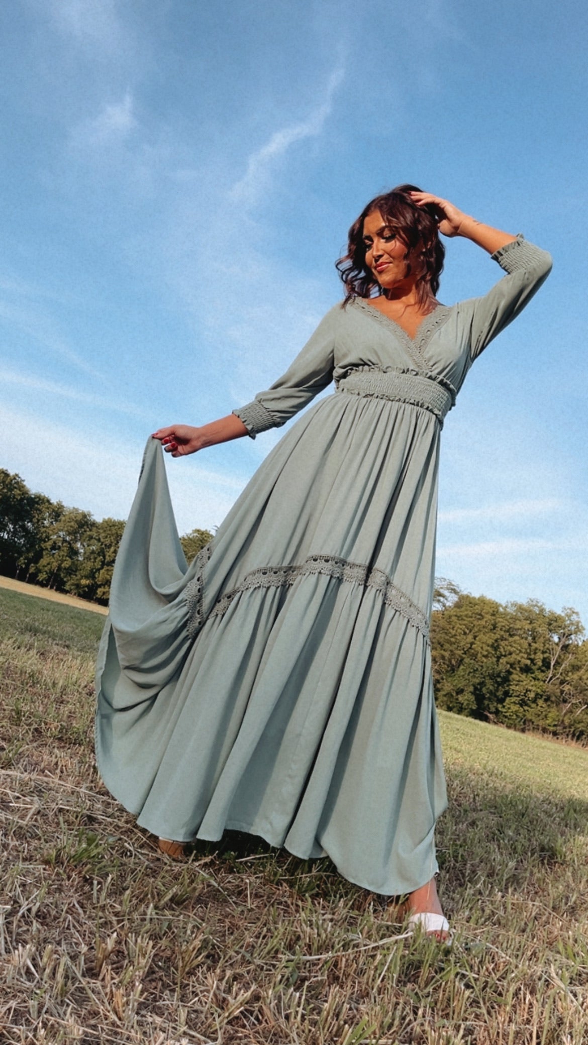 Most Admired Maxi Dress , Sage