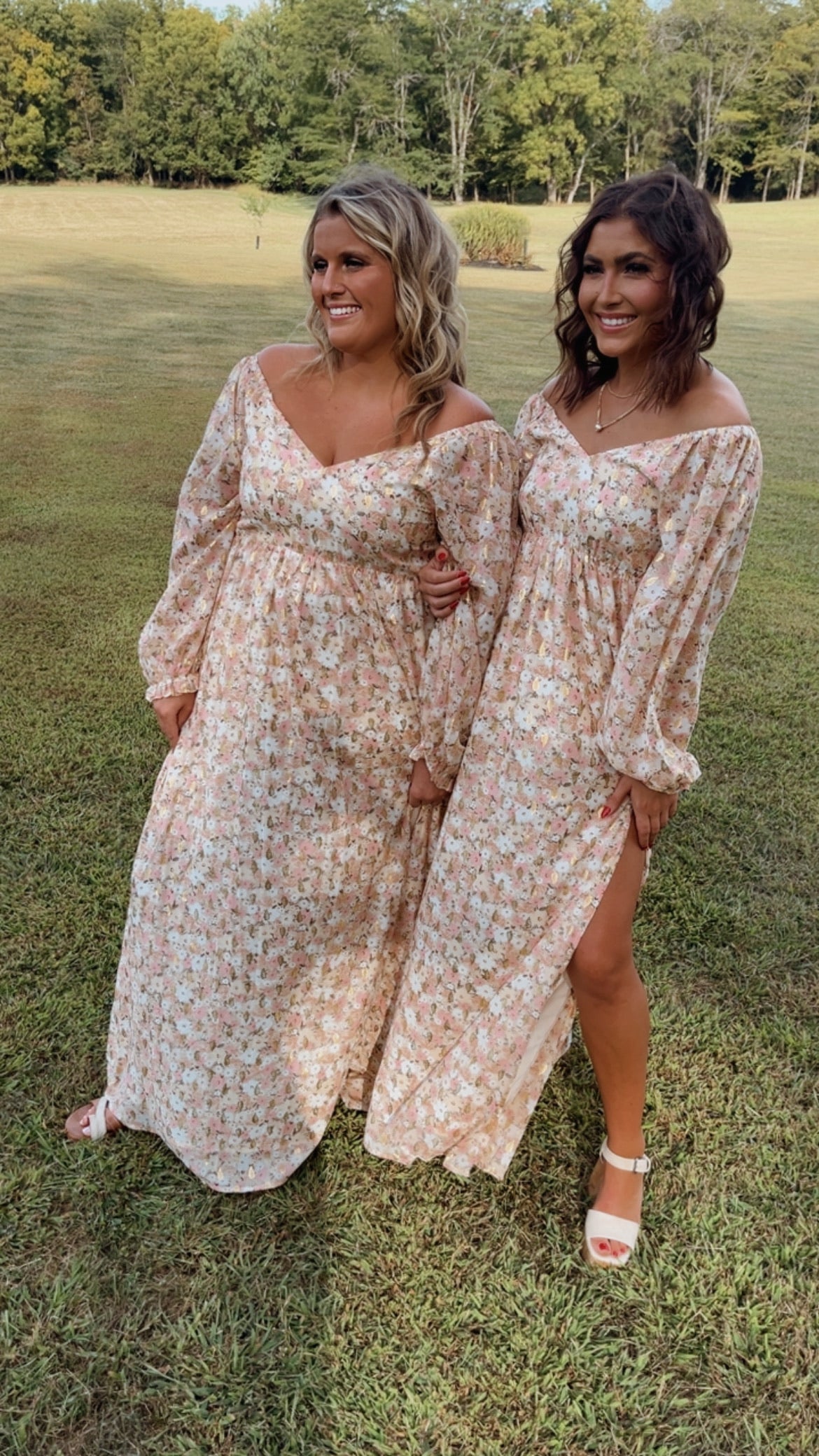 Timeless Romantic Chiffon Maxi Dress, Pink Floral