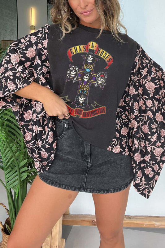 Guns N' Roses Print Tee（No Patch）