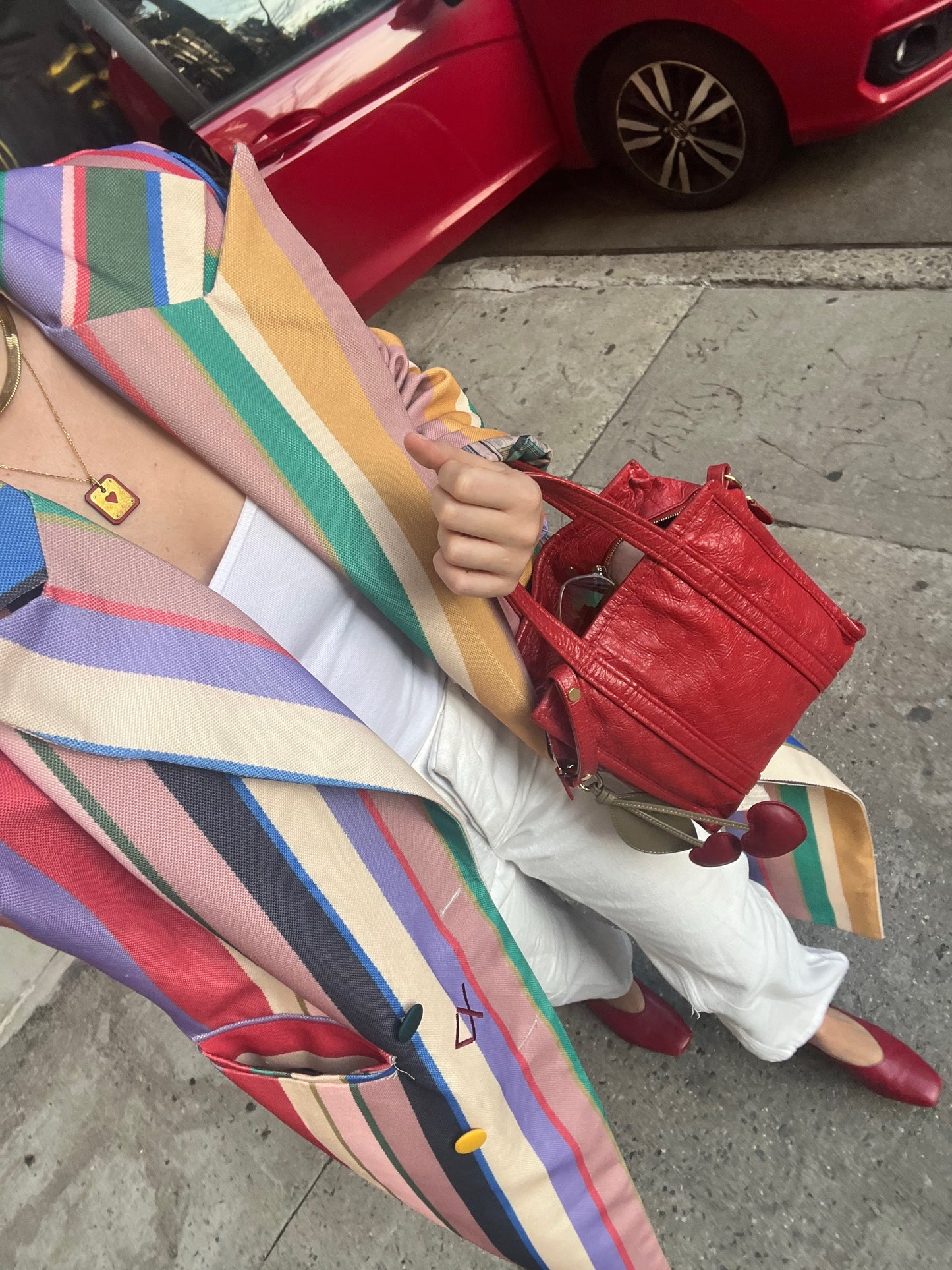 Colorful Striped Coat