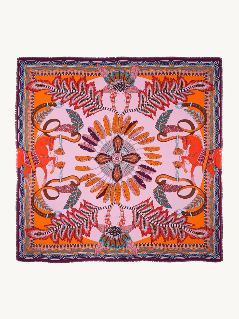 Large pink scarf