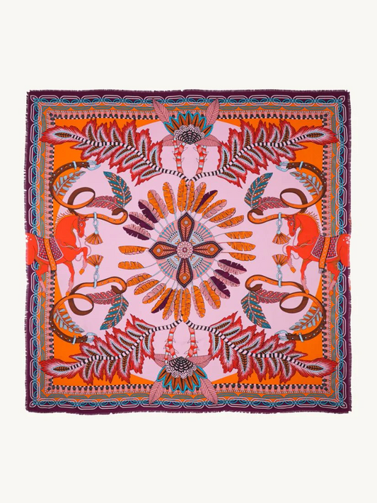 Large pink scarf