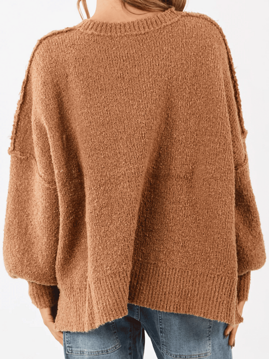 Gingerbread Man Brushed Knit Sweater