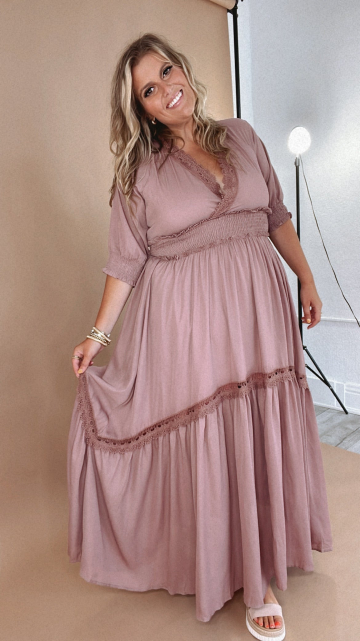 Most Admired Maxi Dress , Blush