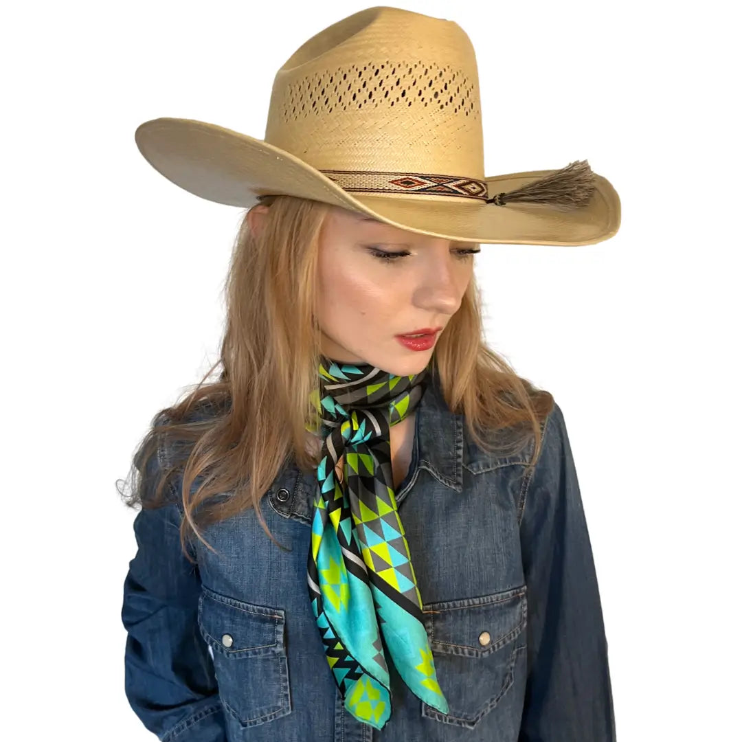 Aztec Wild Rags (Trails to Big Spring) Silk Scarf