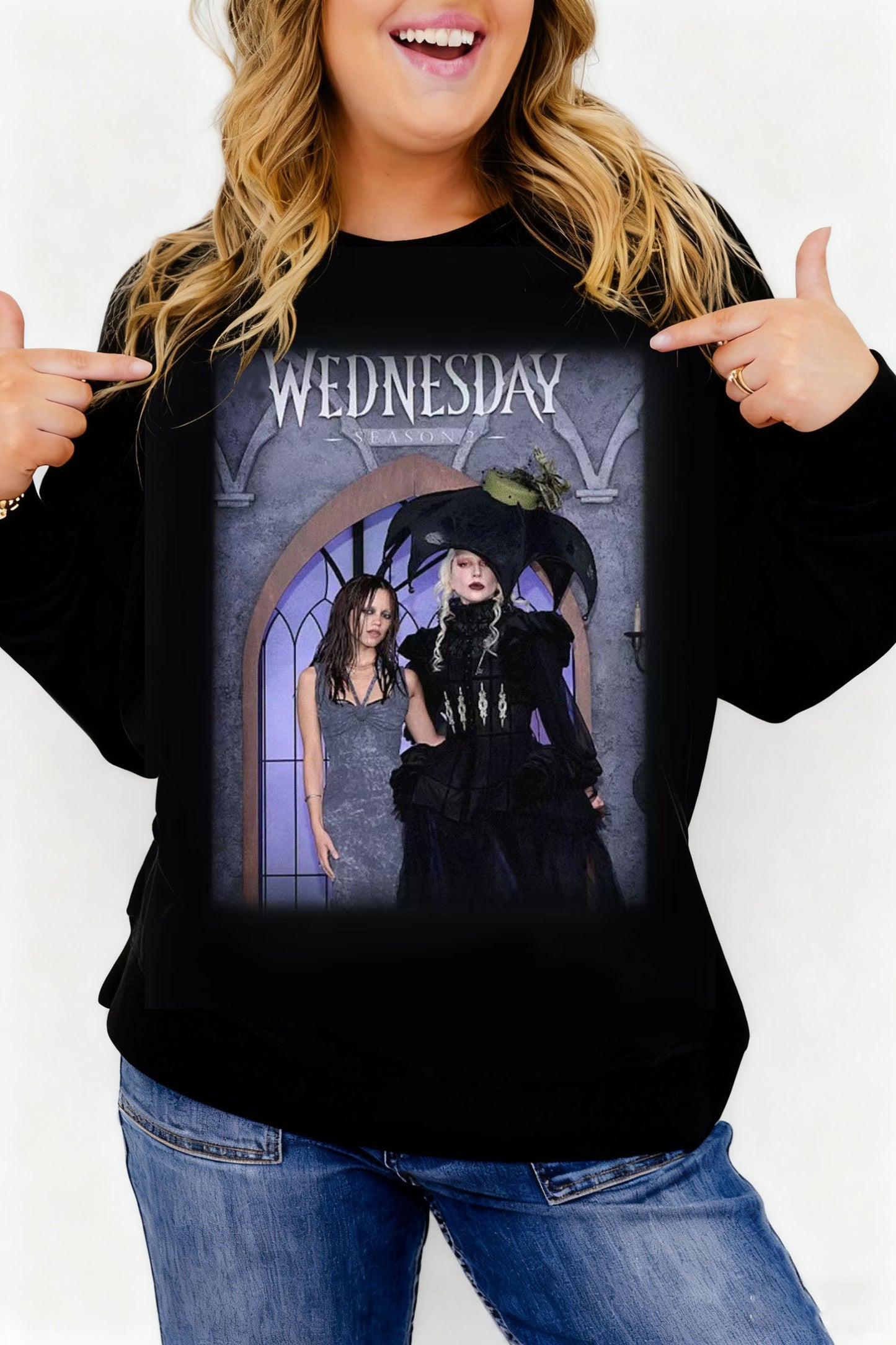 Wednesday Print Sweatshirt