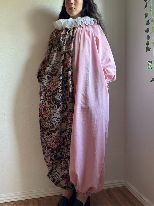 Doily Dolly Clown Costume Suit Jumpsuit