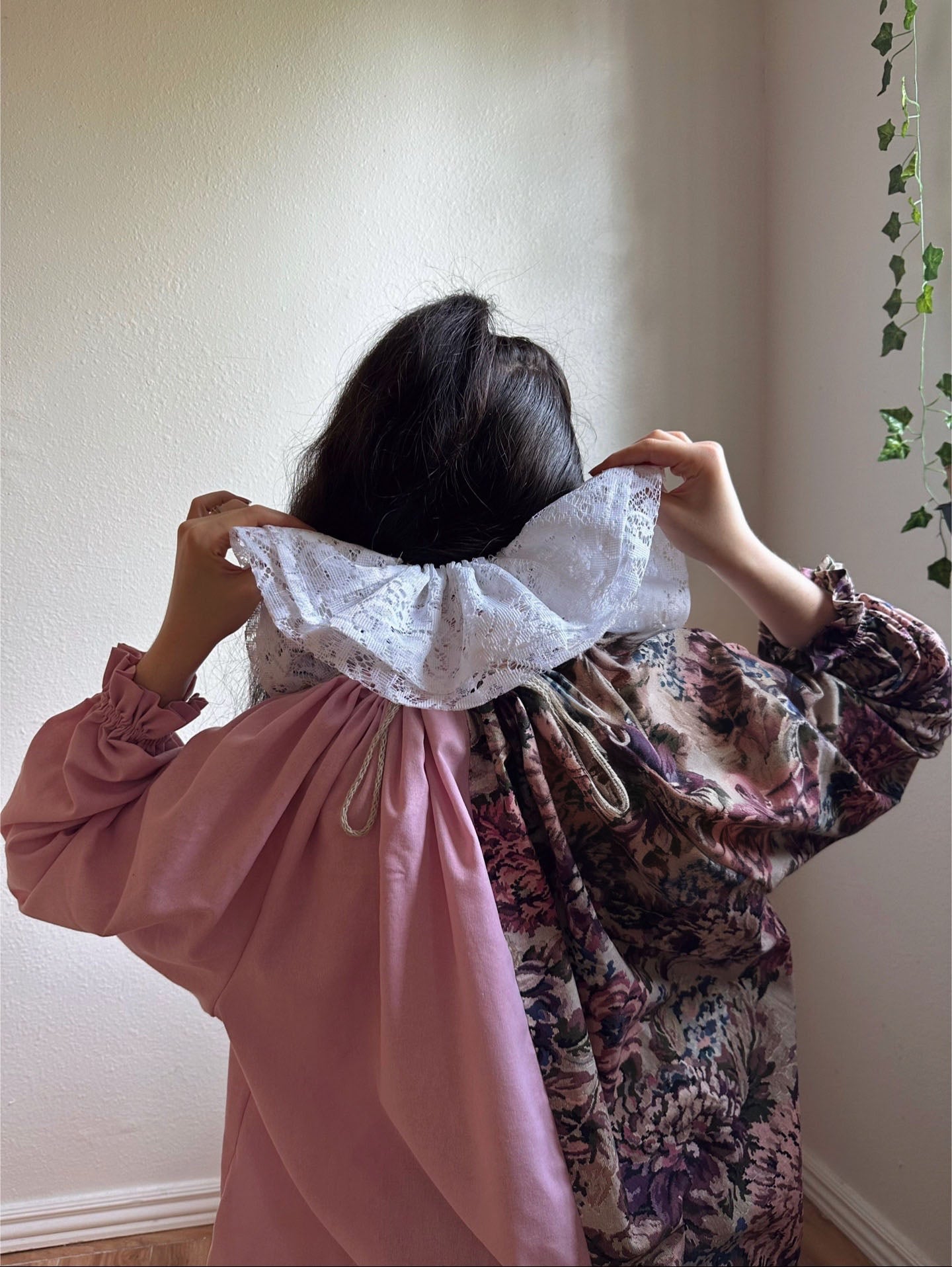 Doily Dolly Clown Costume Suit Jumpsuit