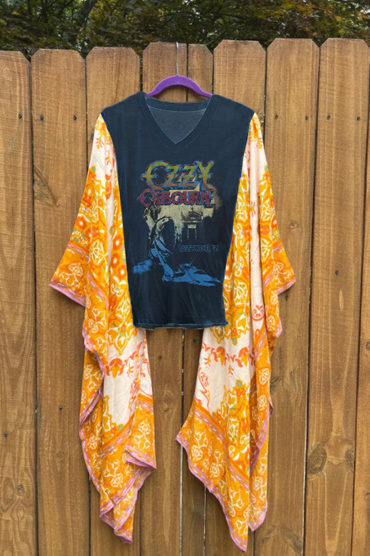 Ozzy Osbourne V-neck Mix & Match Tee （No Patch）