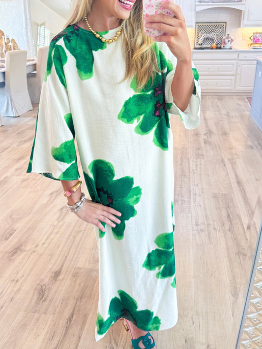 Floral Print Pull Over Maxi Print