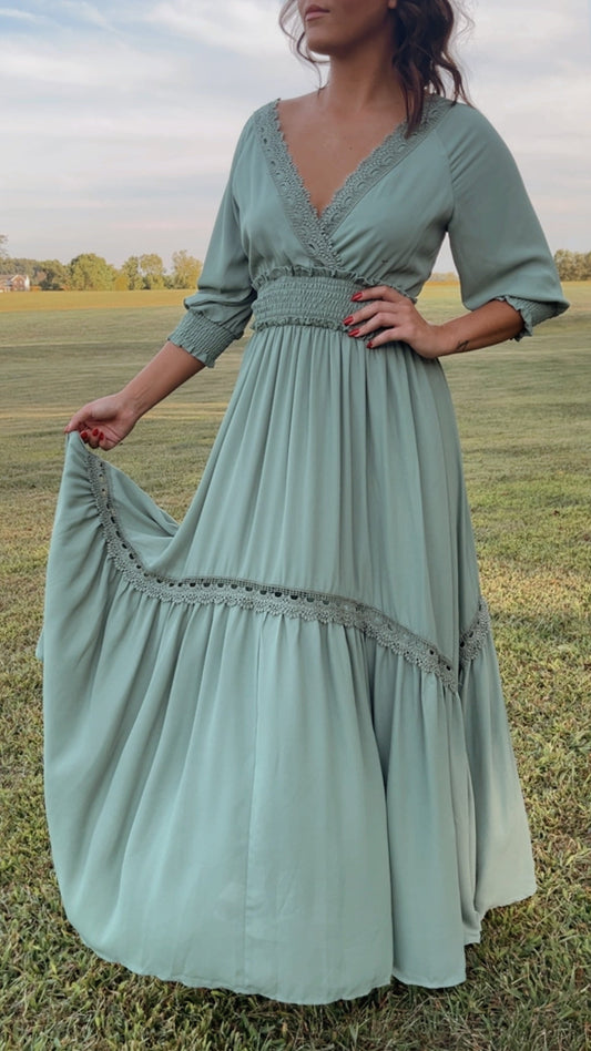 Most Admired Maxi Dress , Sage