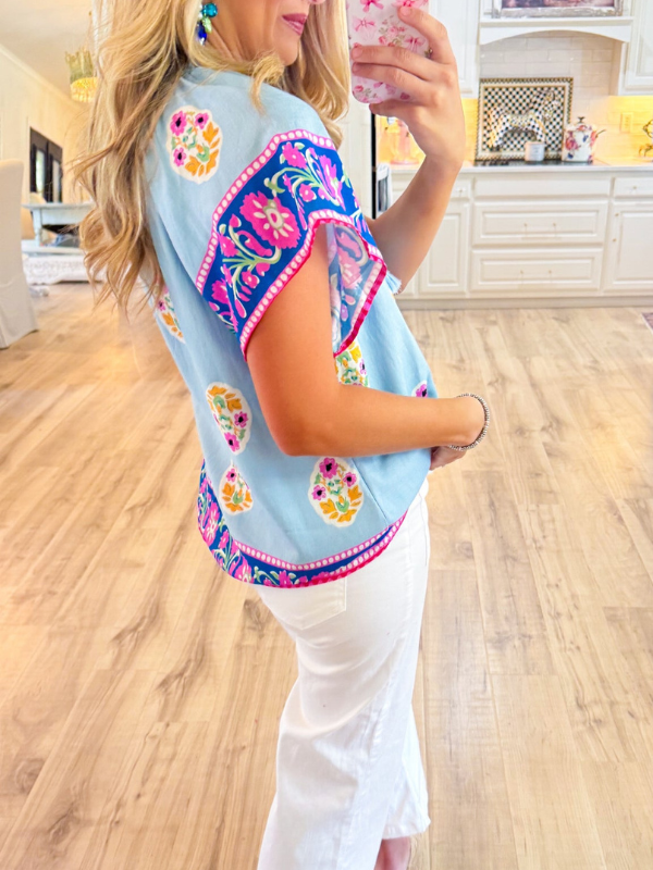 Boho Bloom Top