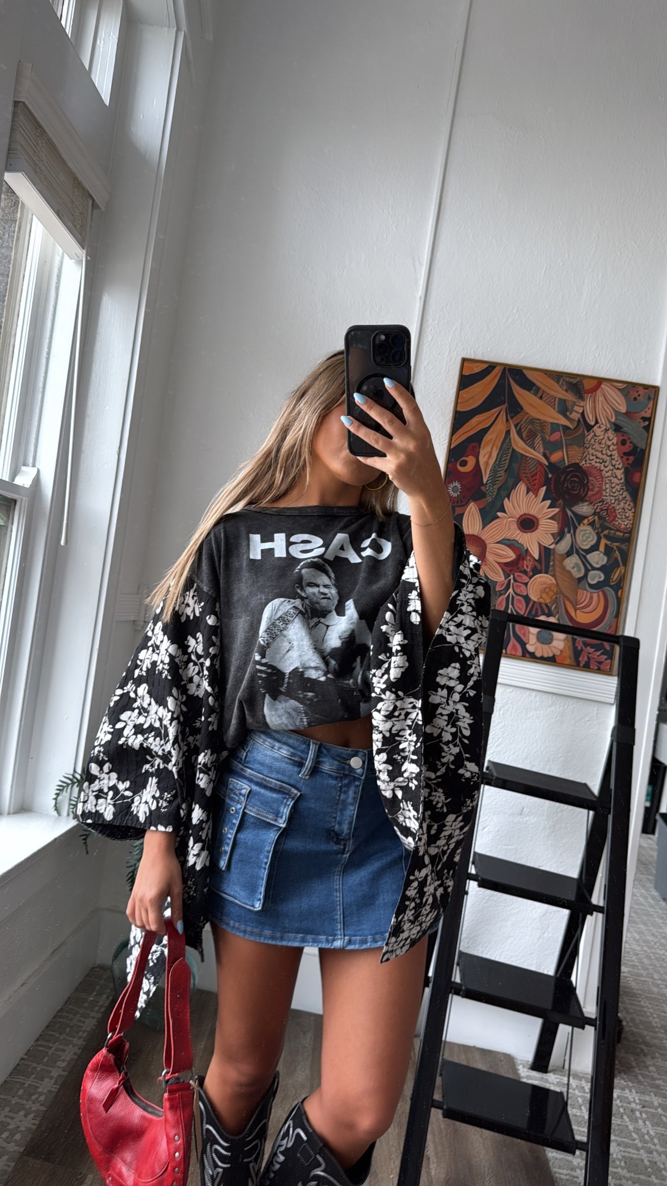 Midnight Outlaw Graphic tee, Black