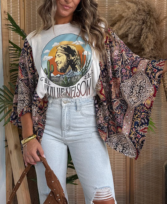 Willie Nelson Mixed T-shirt