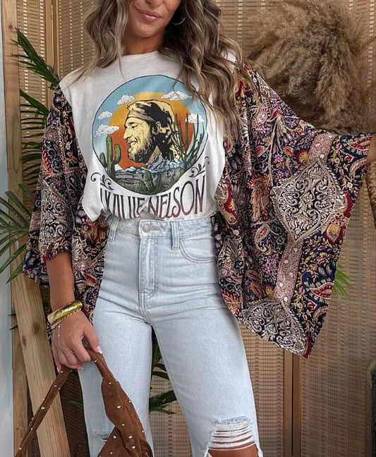 Willie Nelson Mixed T-shirt