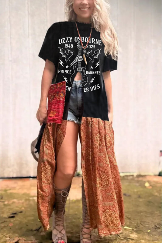 Ozzy Osbourne Double Split Maxi Tee