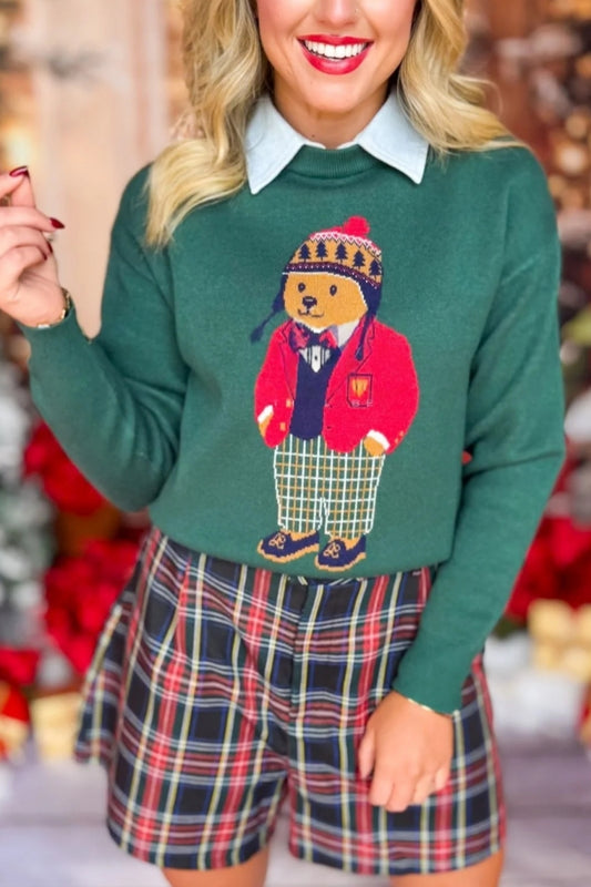 Teddy Bear Knit Sweater