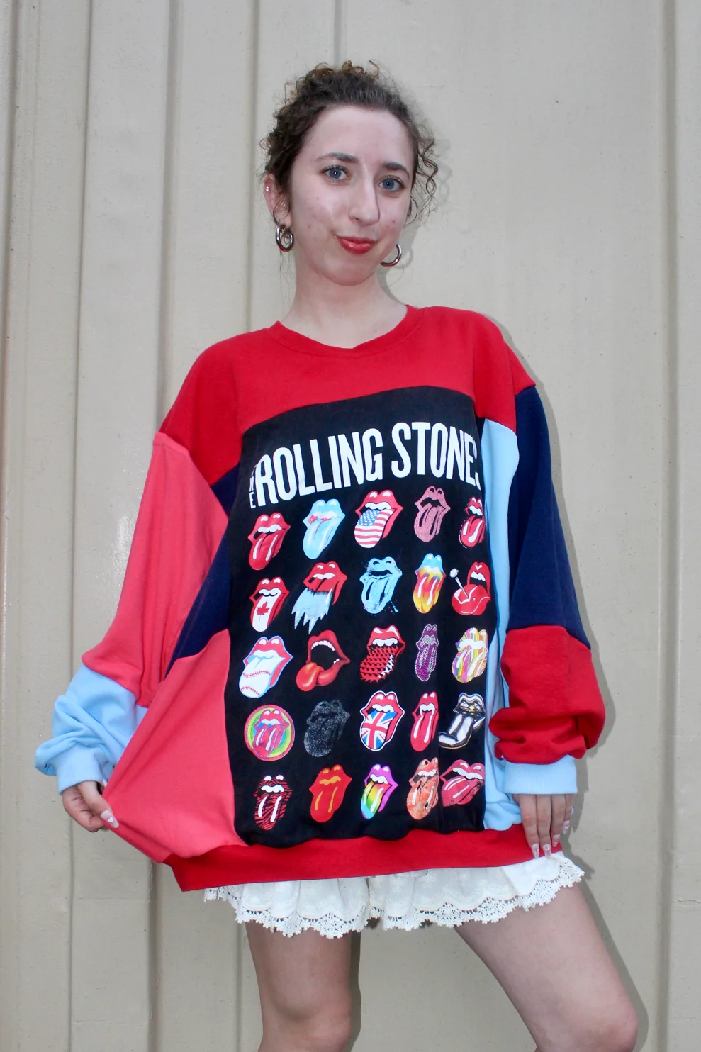 Rolling Stones Patchwork Top