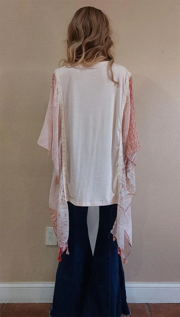 T-shirt cape top