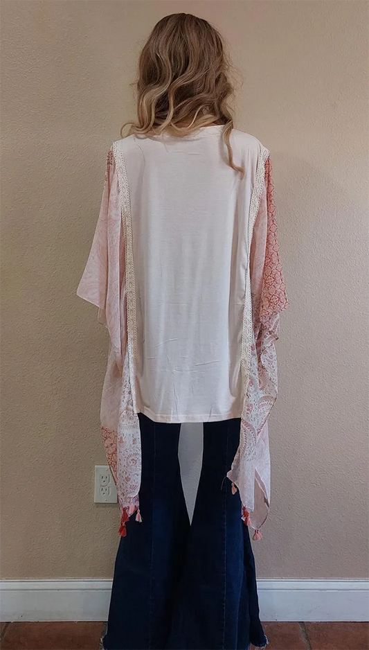 T-shirt cape top