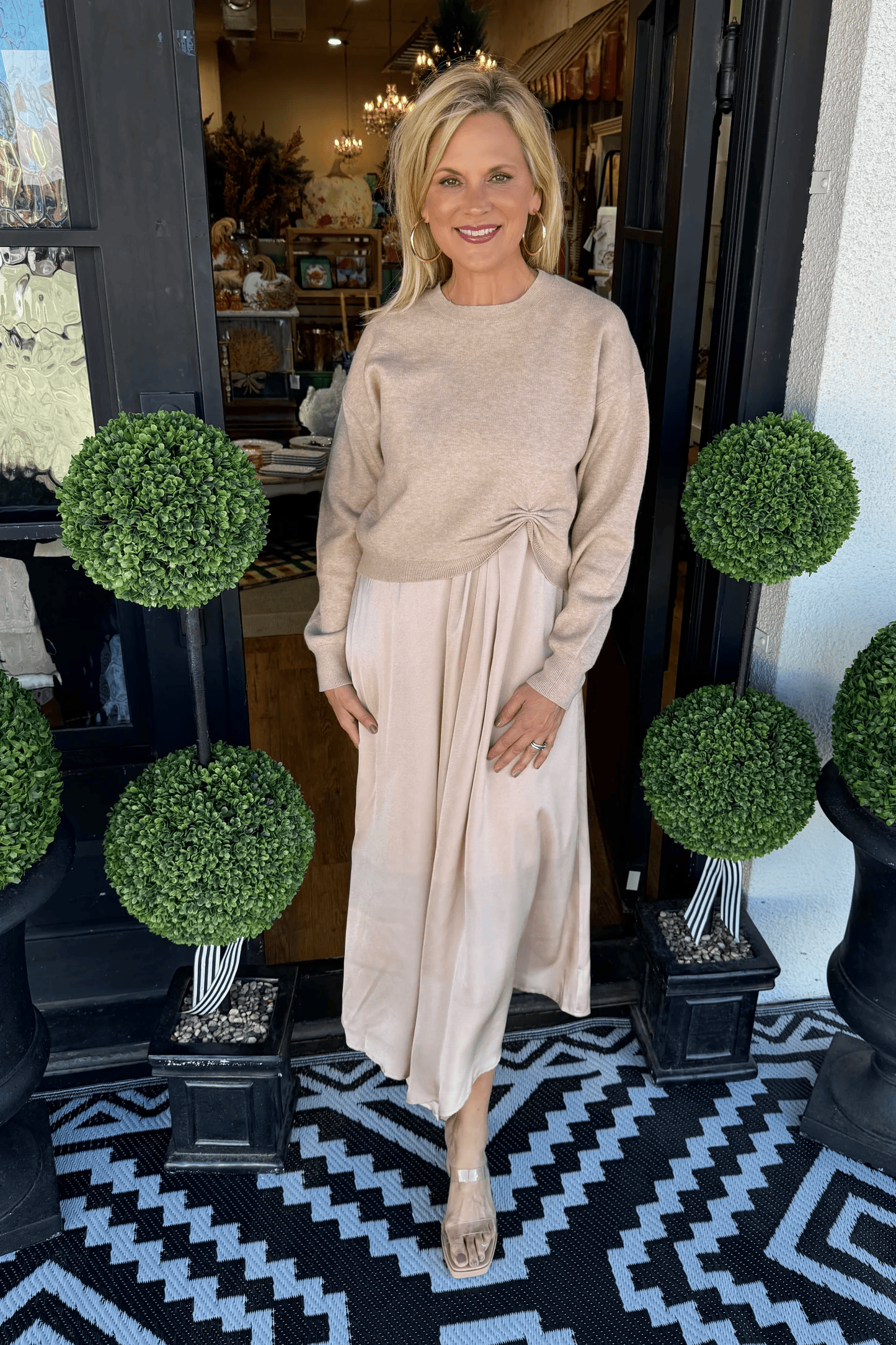 Julie Dress Set - Champagne