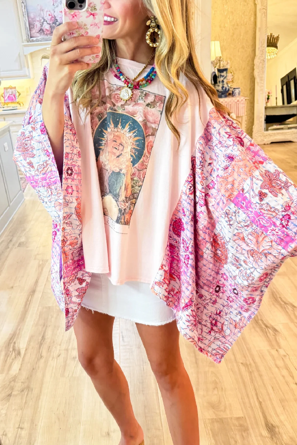 Pink Dolly Print Mix & Match Tee（No Patch）