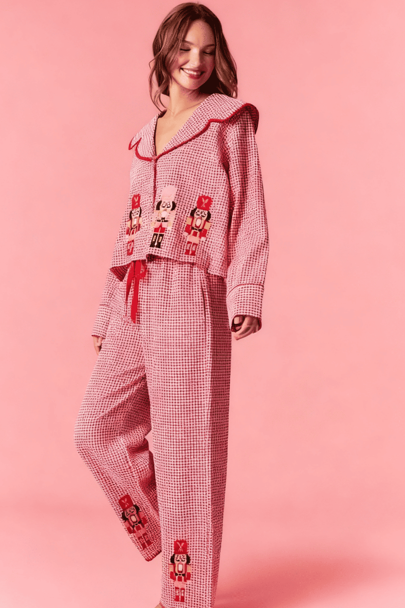 Nutcracker Red Christmas Pajama Set