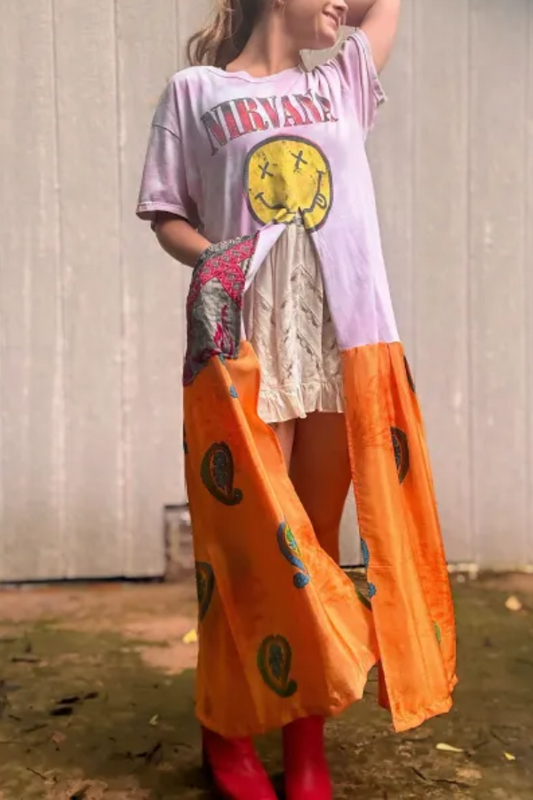 Nirvana Double Split Maxi Tee