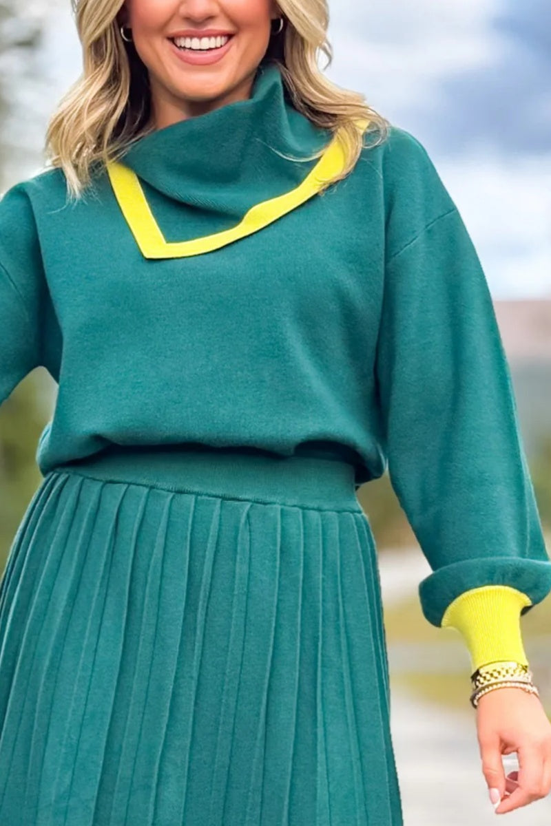 McClain Colorblock Bandana Sweater