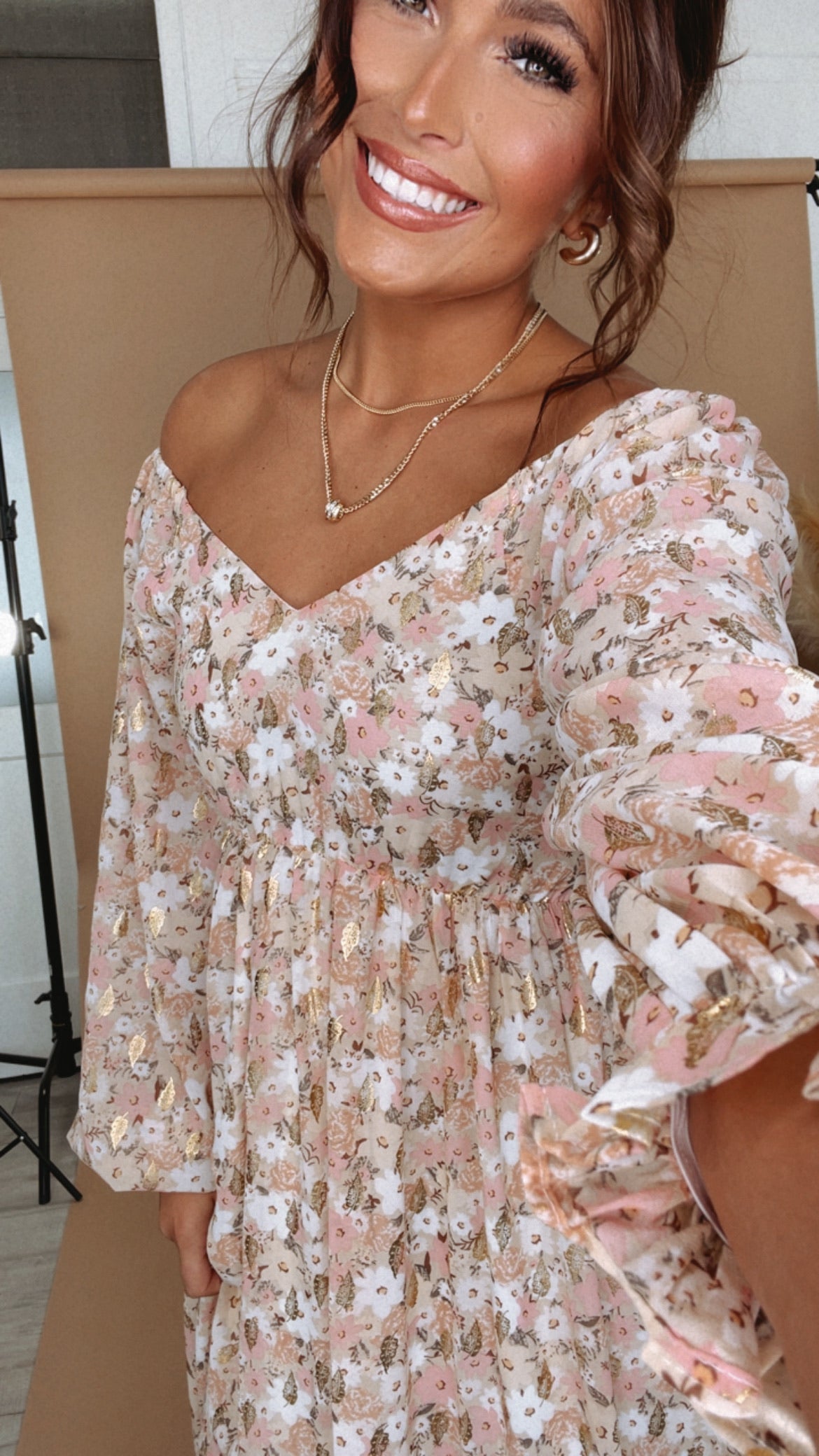 Timeless Romantic Chiffon Maxi Dress, Pink Floral