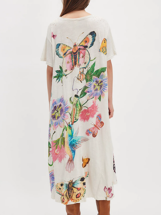 Butterfly T-shirt dress