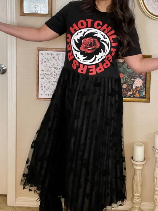 Red Chili Pepper T-Shirt Dress