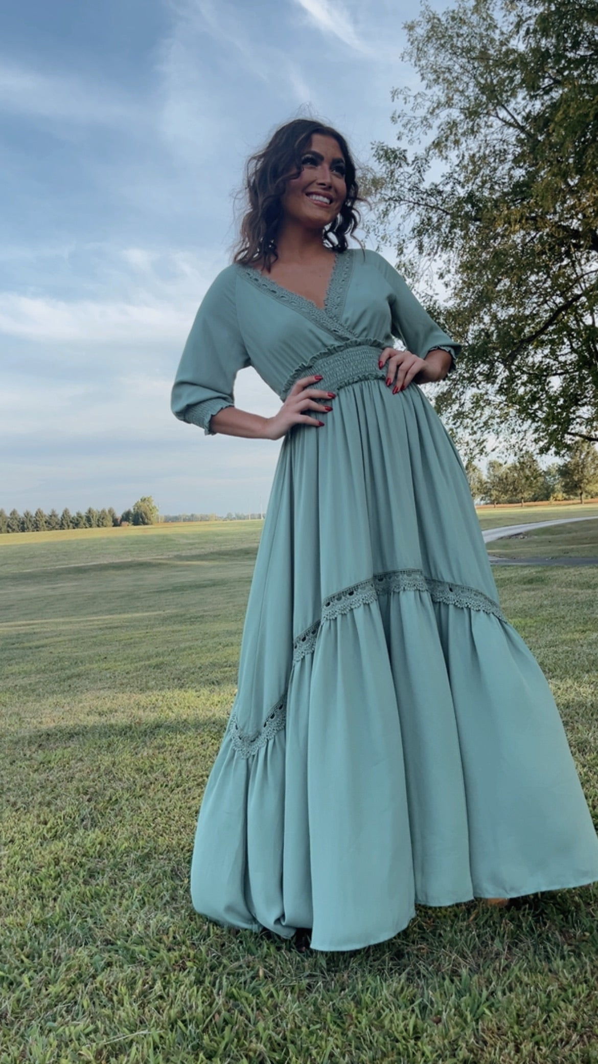 Most Admired Maxi Dress , Sage