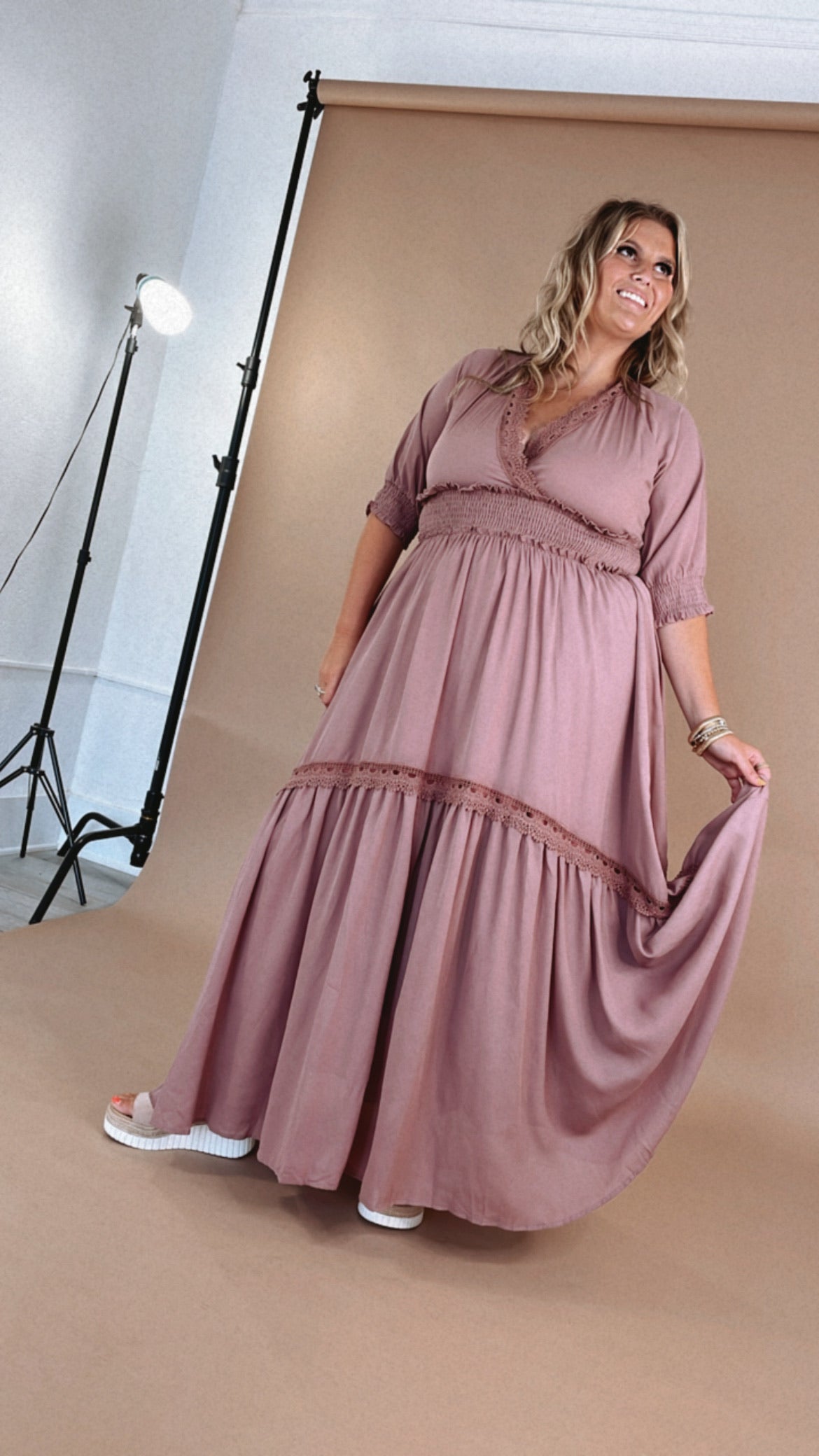 Most Admired Maxi Dress , Blush