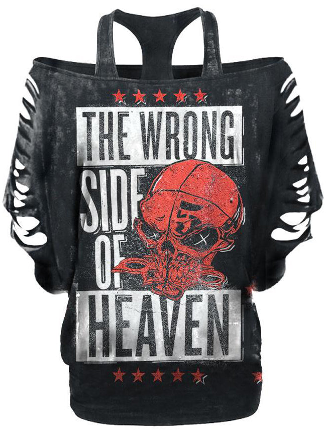 Skull Print Punk Top