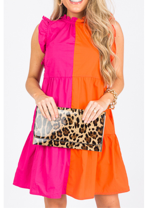 Two Tone Cotton Dress