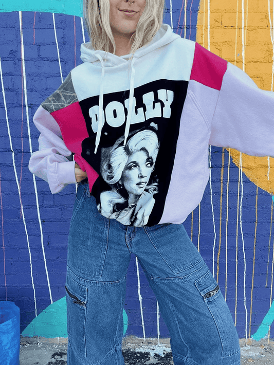 DOLLY hooded mixed top