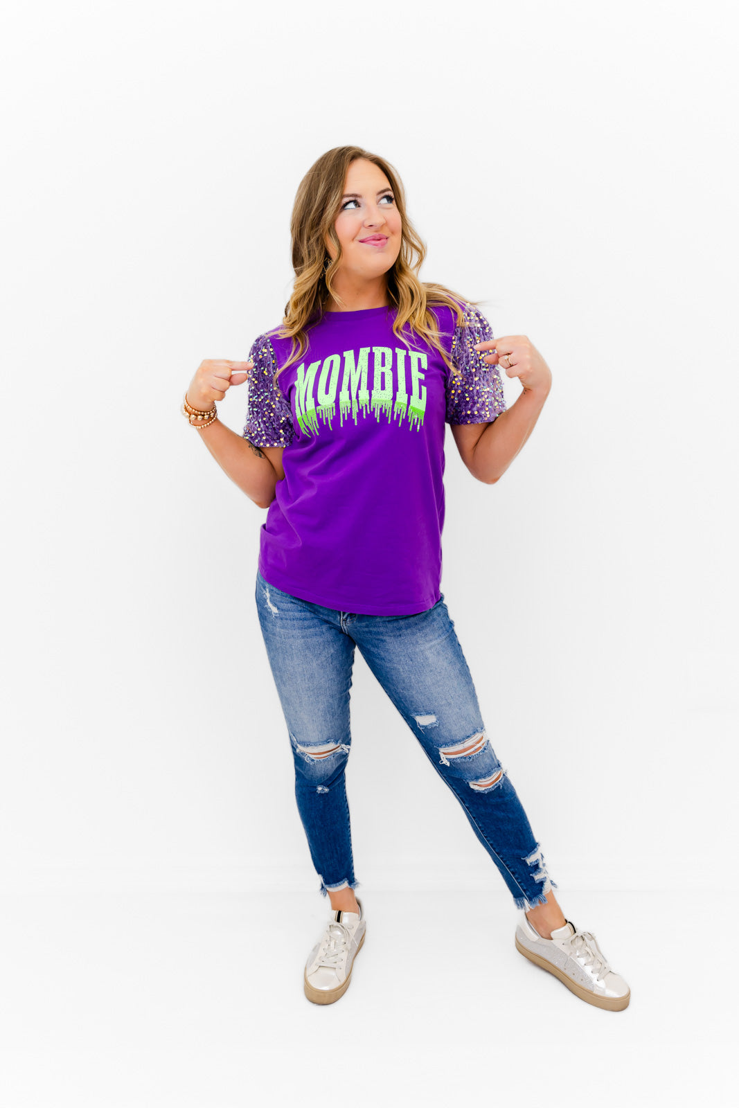 Glitzy Girl Mombie Magic Top