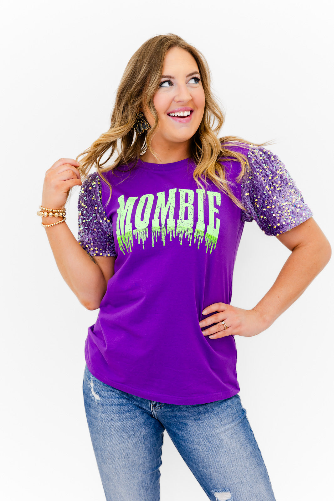 Glitzy Girl Mombie Magic Top