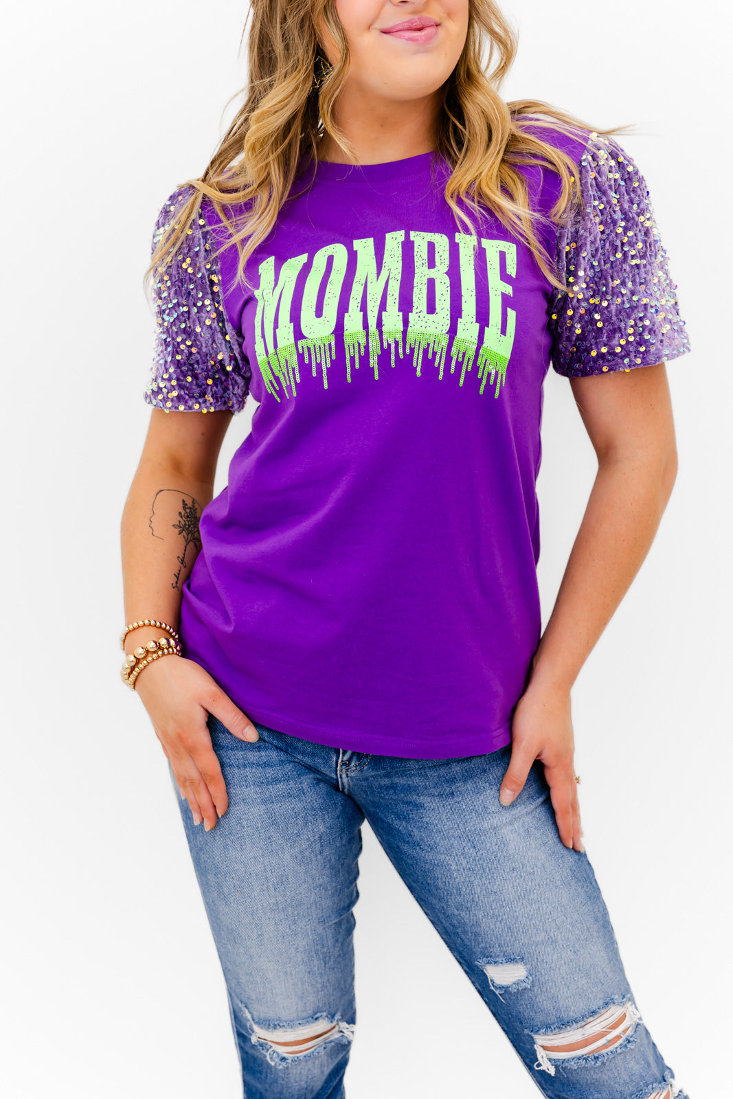Glitzy Girl Mombie Magic Top