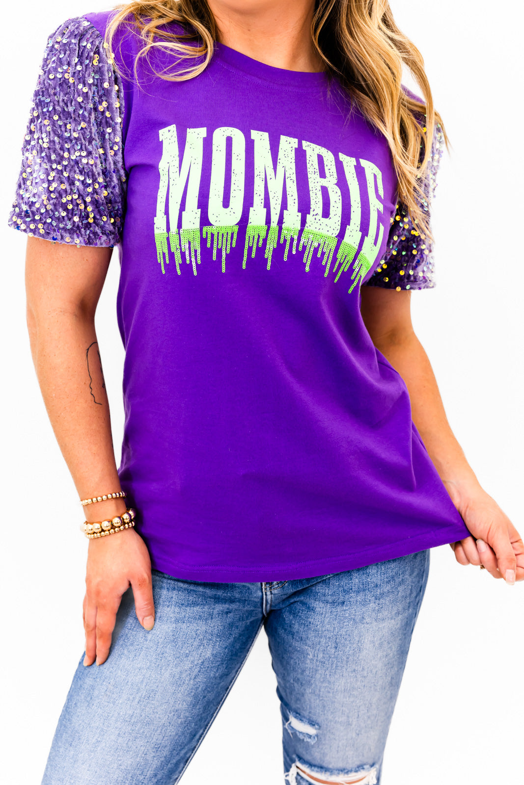 Glitzy Girl Mombie Magic Top