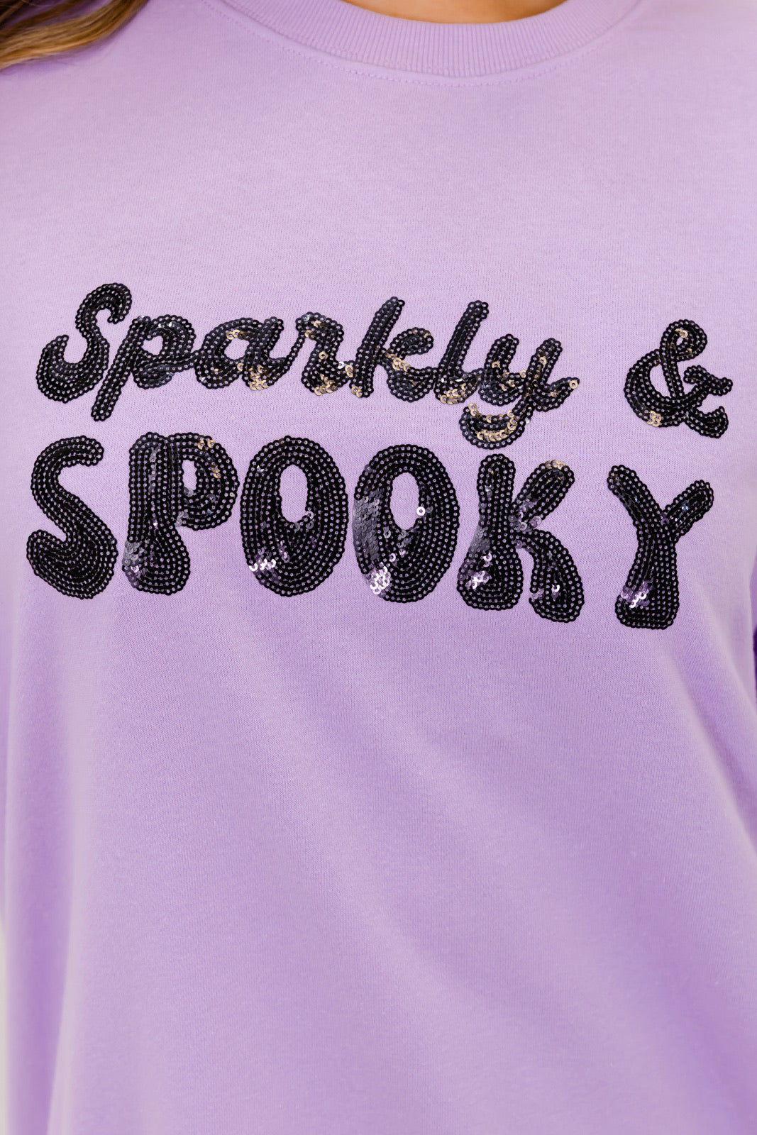 Sparkly & Spooky Sequin Embellished Sweatshirt