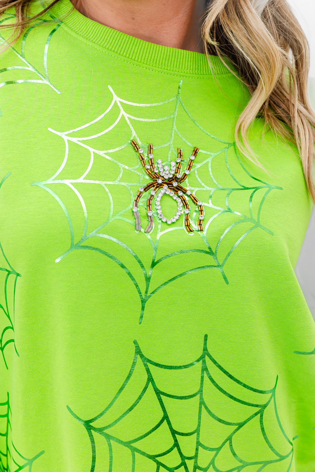 Spooky Web Glow Sweatshirt